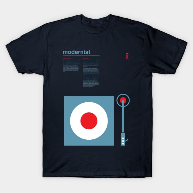 Modernist Turntable T-Shirt by modernistdesign